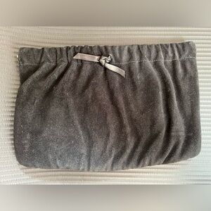 VTG Genuine Suede Clutch Purse Pop-Open